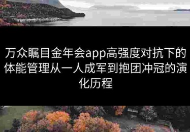 万众瞩目金年会app高强度对抗下的体能管理从一人成军到抱团冲冠的演化历程