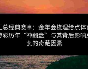 汇总经典赛事：金年会梳理给点体育博彩历年“神翻盘”与其背后影响胜负的奇葩因素