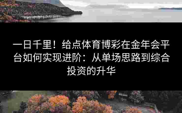 一日千里！给点体育博彩在金年会平台如何实现进阶：从单场思路到综合投资的升华